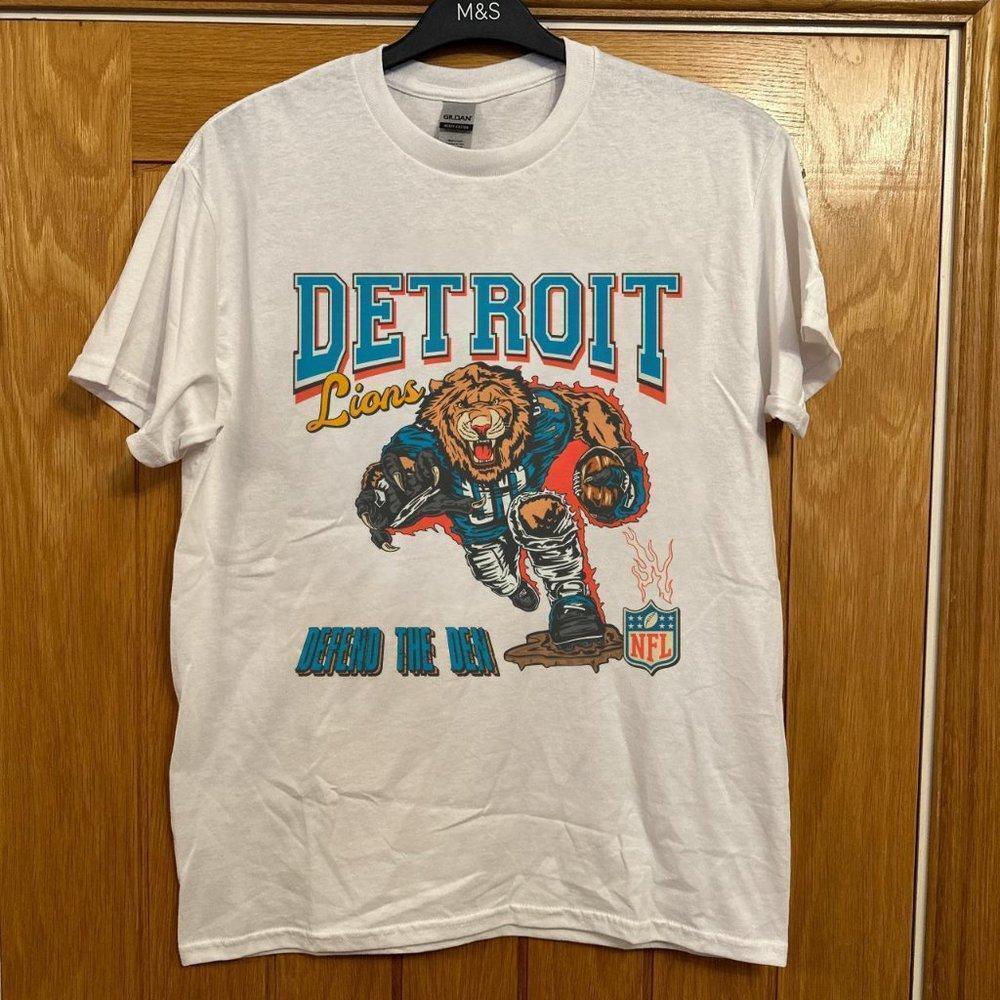 Detroit Lions Defend The Den Shirt Unisex Men Women Football Team Shirt Retro